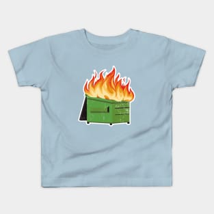 Dumpster fire Kids T-Shirt